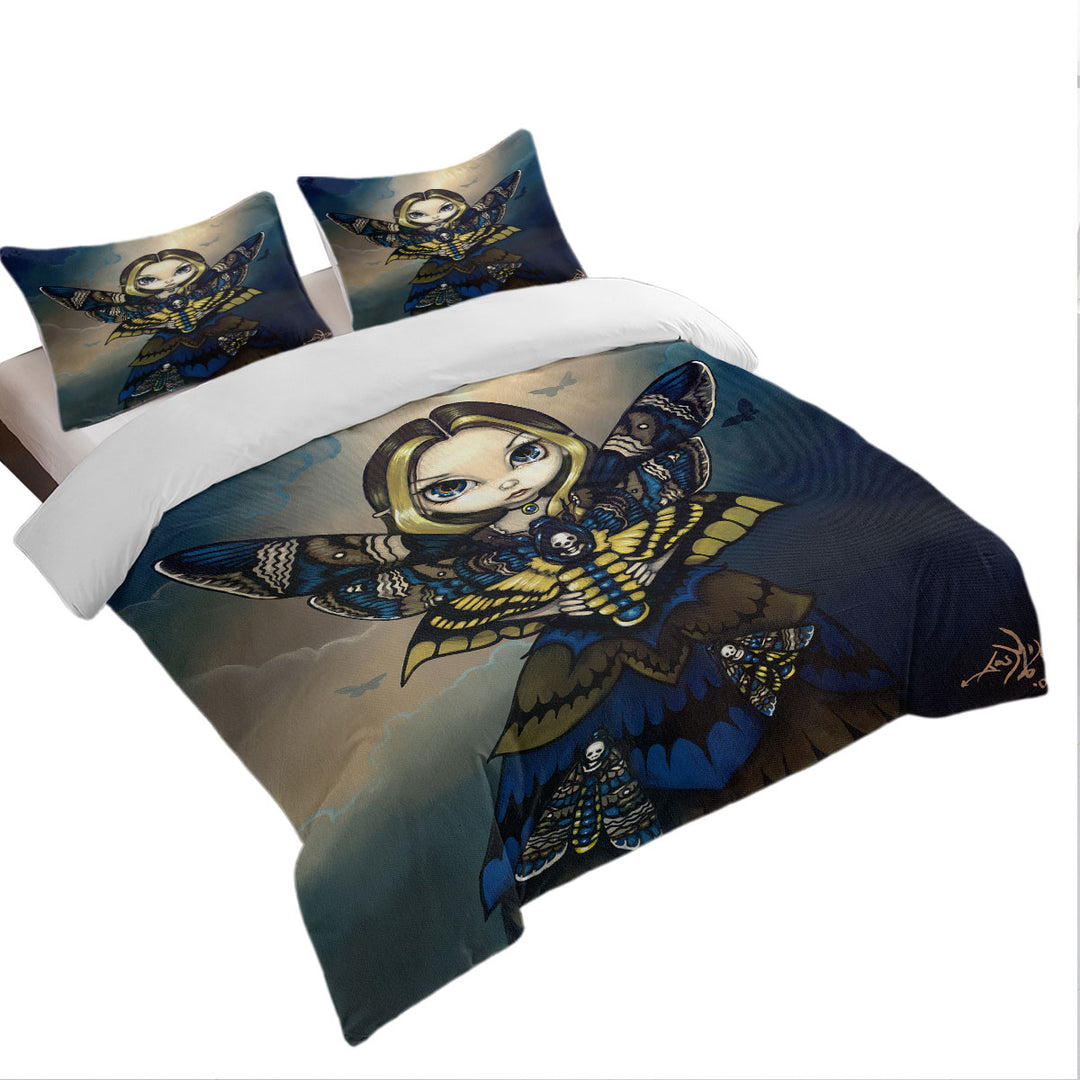 Best Duvet Covers with Cool Moth Queen the Death_s Head Moth Fairy