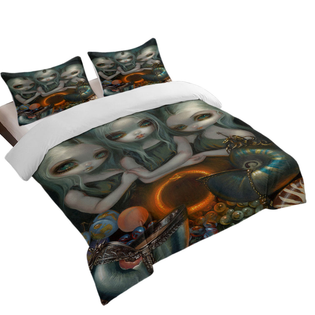 Best Duvet Covers with Fantasy Art Three Maidens Allegory of Infinity