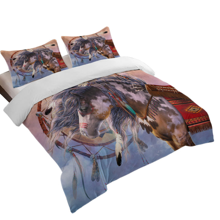 Best Duvet Covers with Native American Dream Catcher and Horse