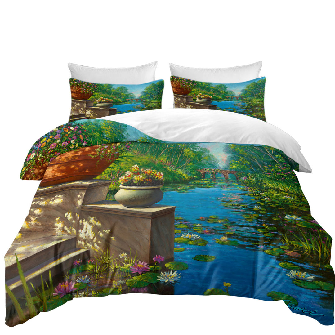 Best Duvet Covers with Nature Art the Secret Garden and Creek