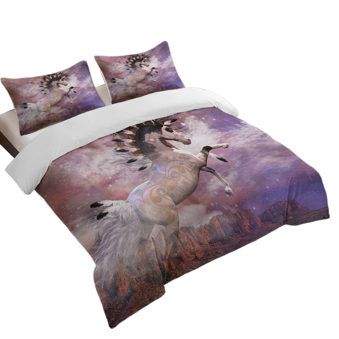 Best Duvet Covers with Thunder Mesa Native American Spirit Horse