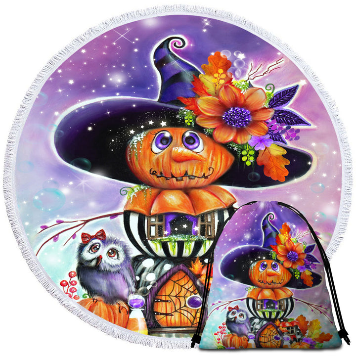 Best Halloween Beach Towels Pumpkin Witch Jack O Man Halloween House