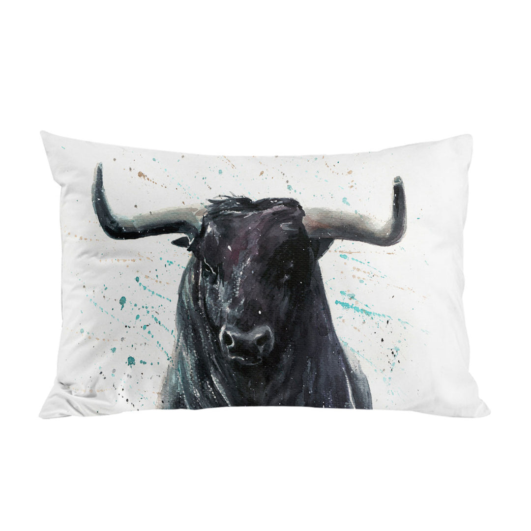 Black Bull Pillow Cases