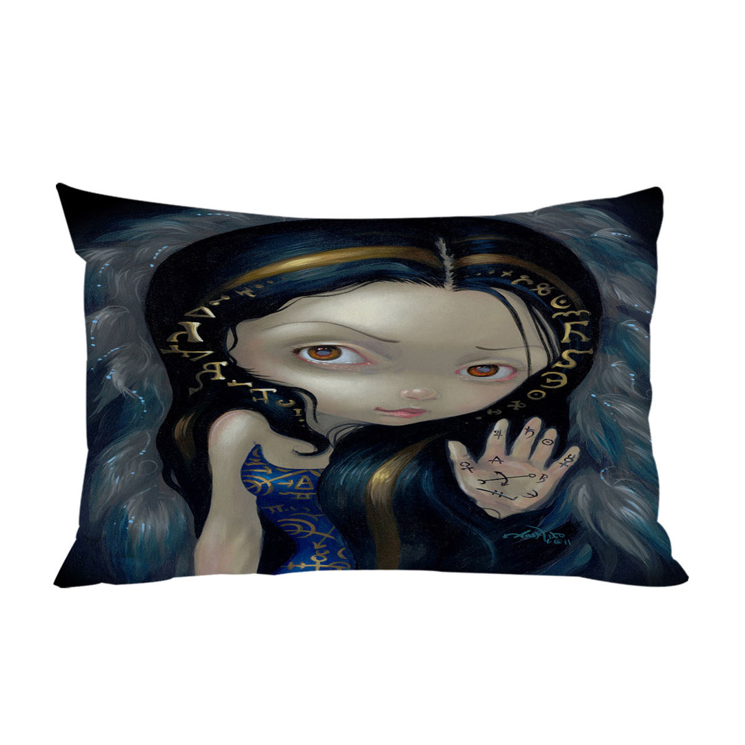 Black Hair Divine Spirit Alchemical Angel Pillowcase