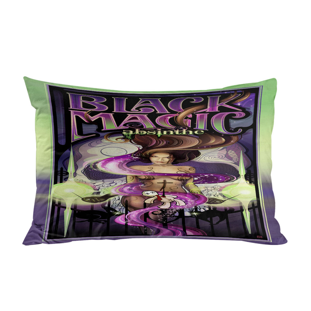 Black Magic Light Cool Sexy Girl Pillowcase