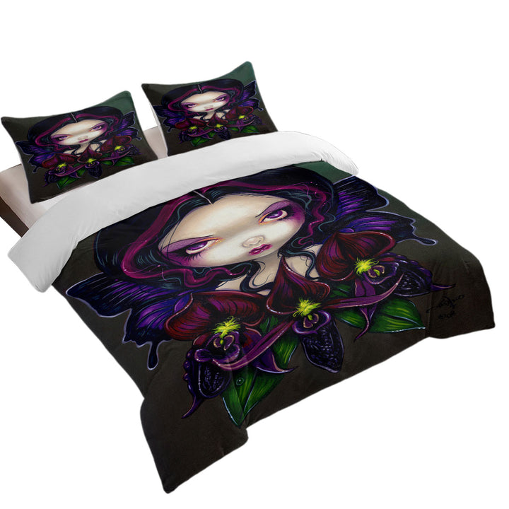 Black Orchid Fairy Coverlets