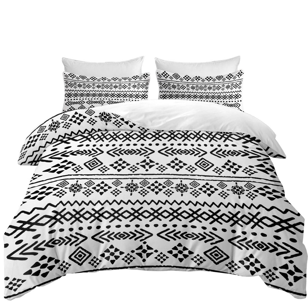 Black and White Aztec Duvet Covers