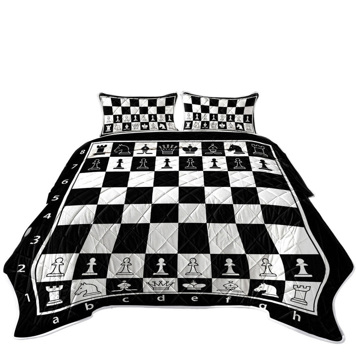 Black and White Chess Quilts