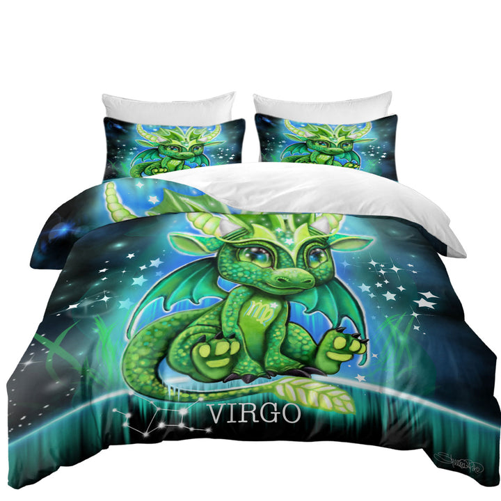 Boys Cute Virgo Lil Dragon Coverlet