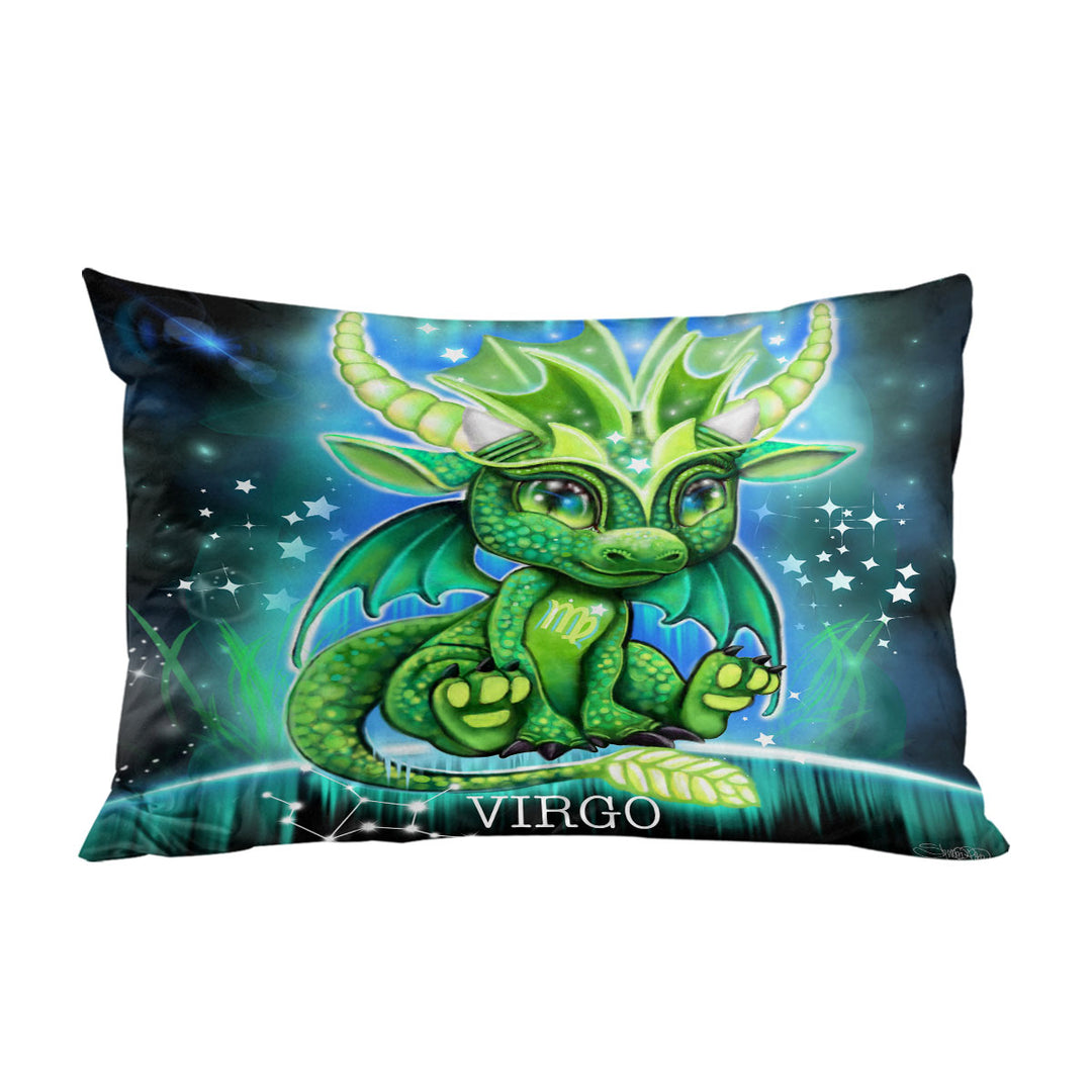 Boys Cute Virgo Lil Dragon Pillowcase