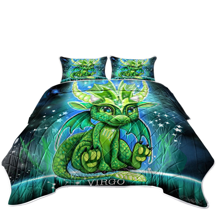 Boys Cute Virgo Lil Dragon Quilts