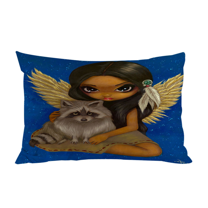 Brother Raccoon Native American Angel King Pillow Cases