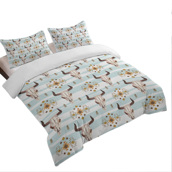 Bull Skull Pattern Duvet Covers