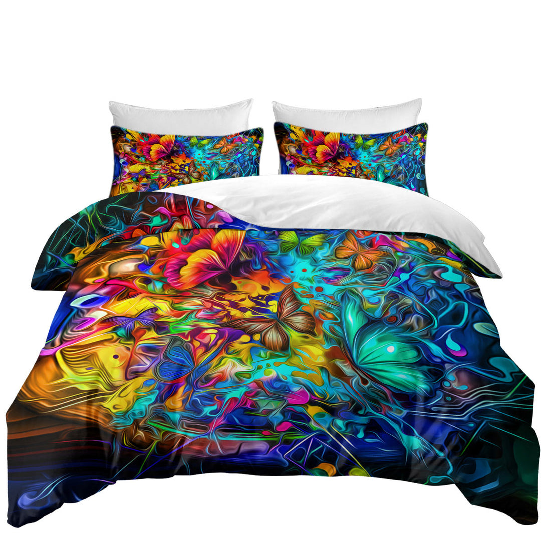 Butterflies Crazy Design Bed Covers