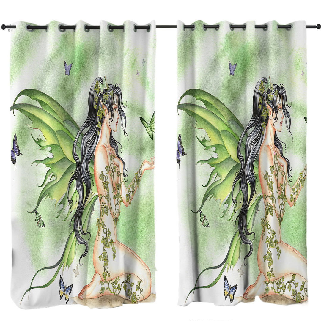 Butterflies and the Green Vines Fairy Drapes