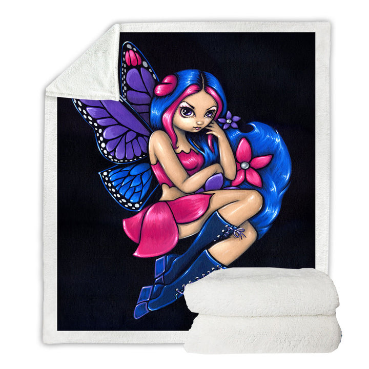 Butterfly Fairy Throw Blanket