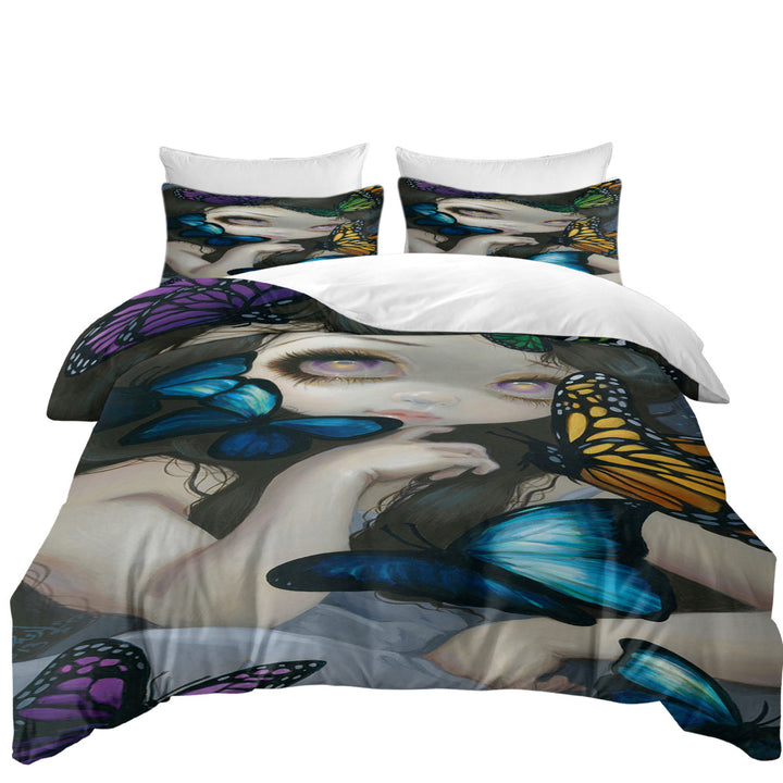 Butterfly Girl a Confusion of Wings Duvet Cover