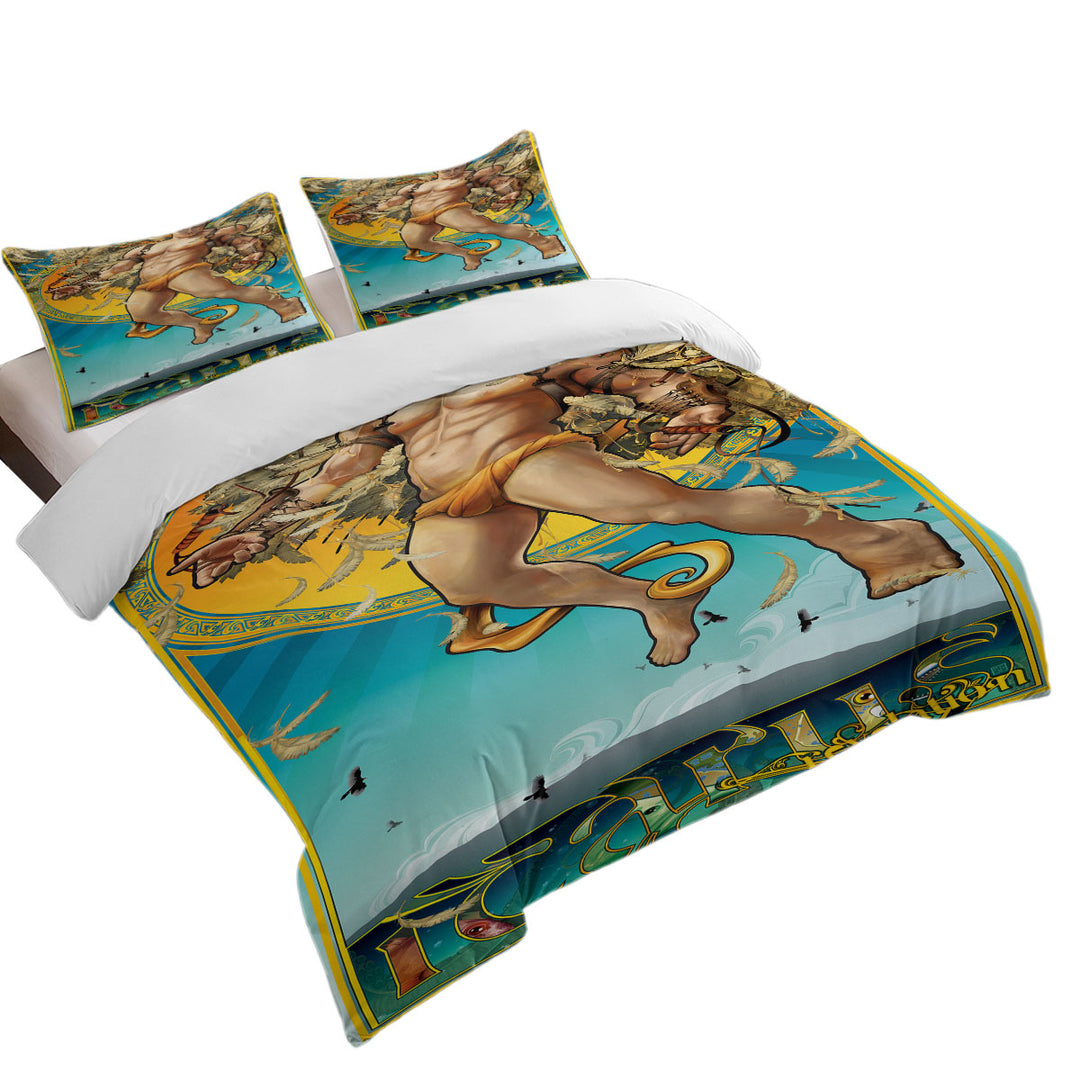 California King Duvet Cover with Cool Art Sexy Man Icarus Revelation