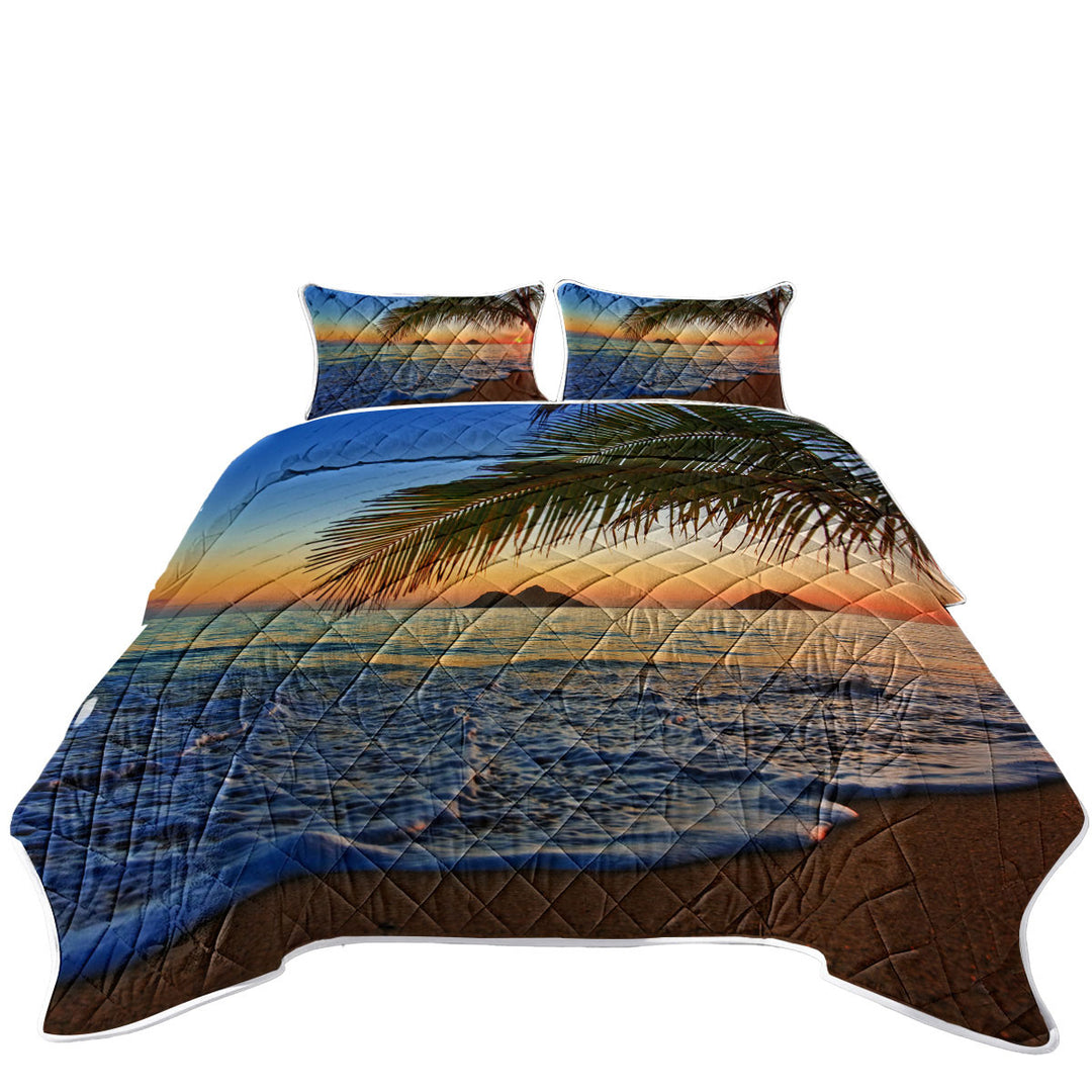 California King Quilt Sets with Tropical Ocean