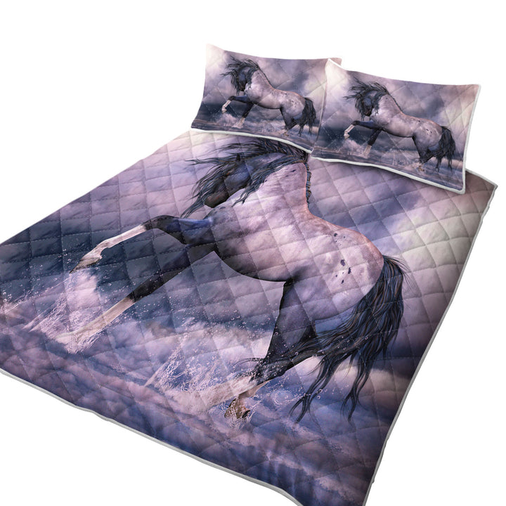 California King Quilt Sets with Untamed Spirit Stunning Horse Art