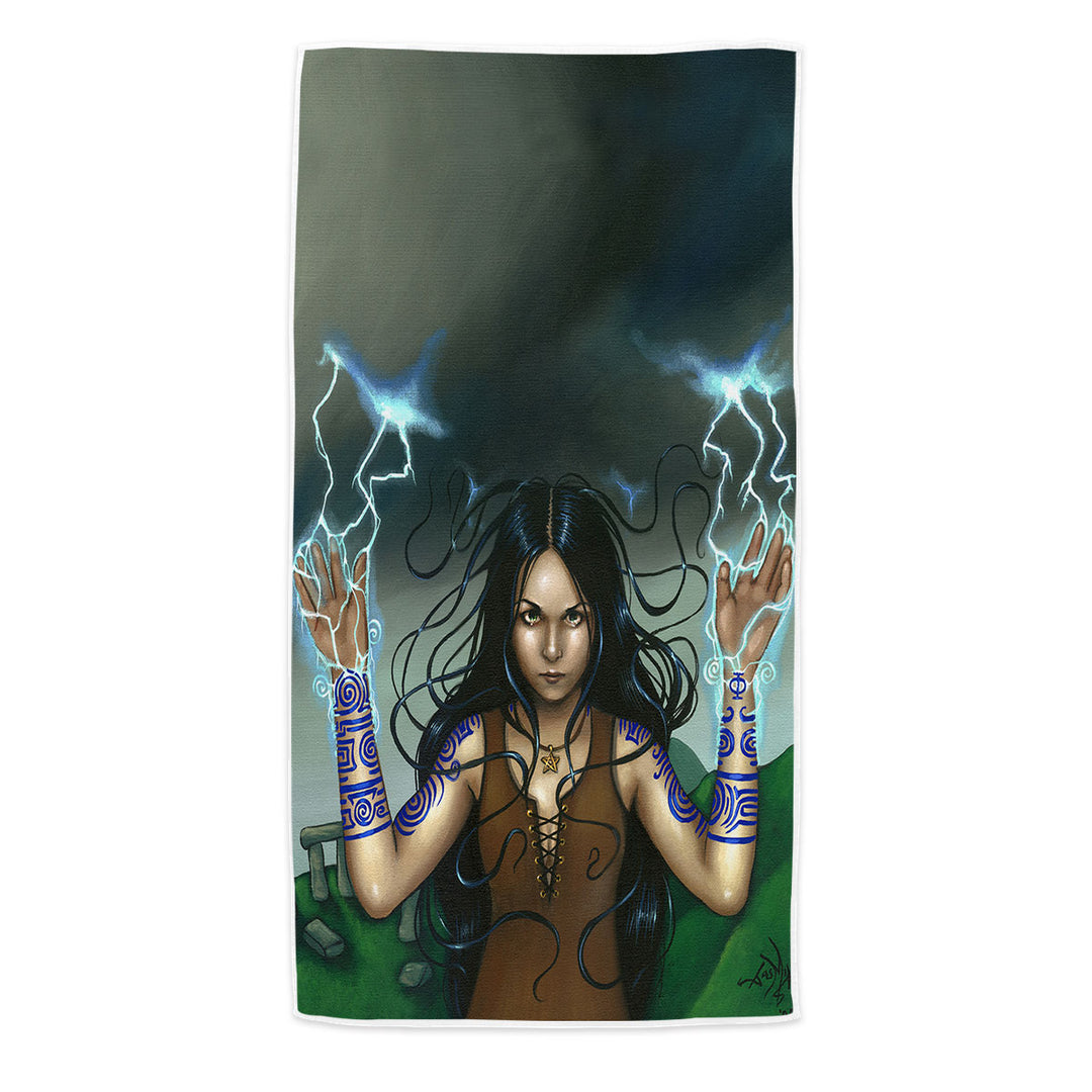 Calling the Storm Celtic Woman Beach Towel