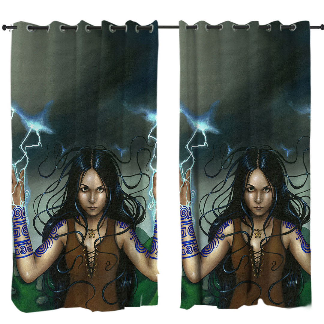 Calling the Storm Celtic Woman Eyelet Curtains