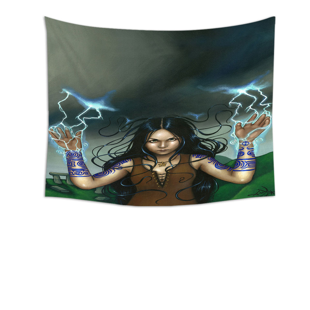 Calling the Storm Celtic Woman Tapestry Wall Decor