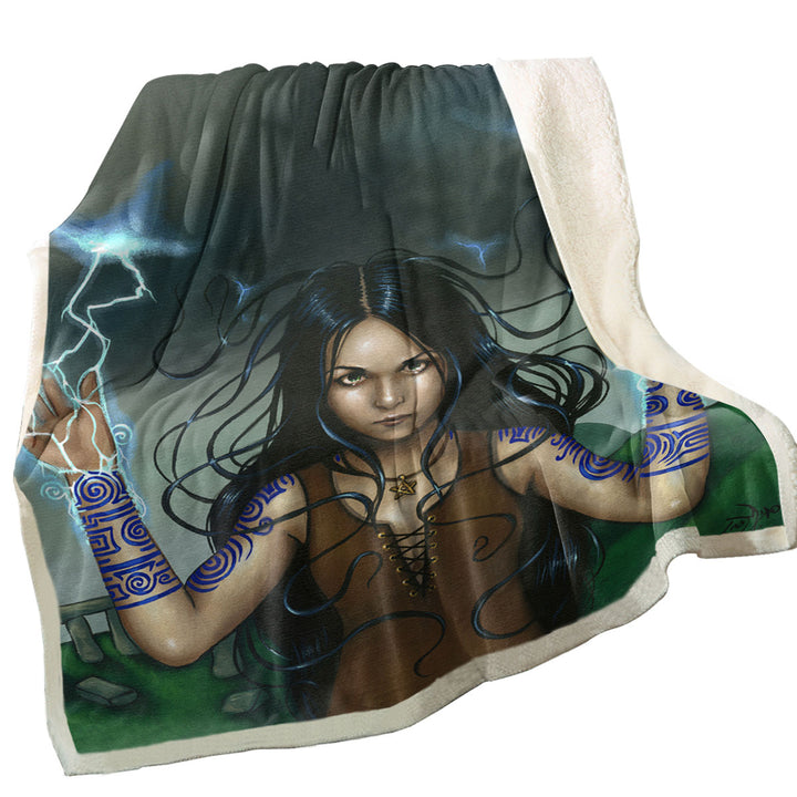 Calling the Storm Celtic Woman Throw Blanket