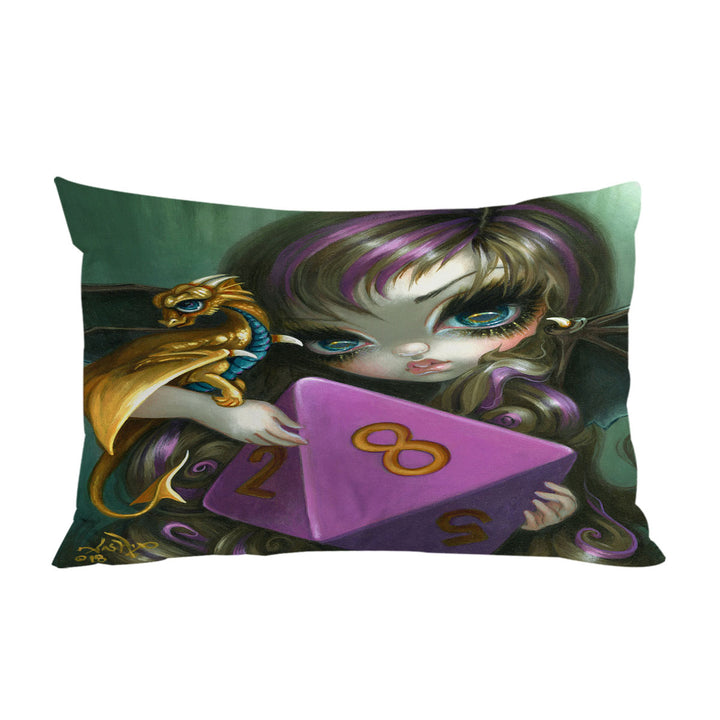 Chasing Dragons 8 Sided Dice Fairy Pillowcase