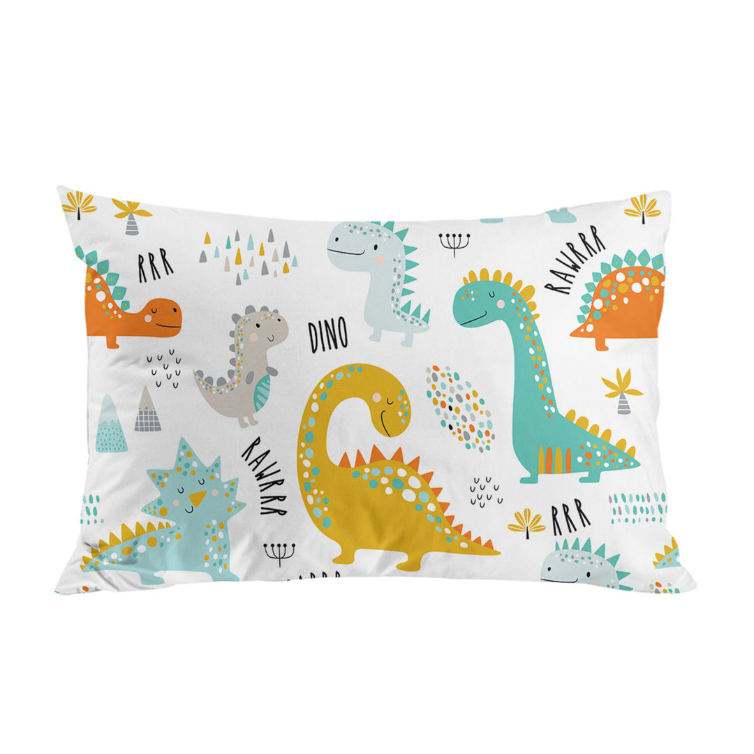 Children Cartoon Dinosaurs Pillowcase