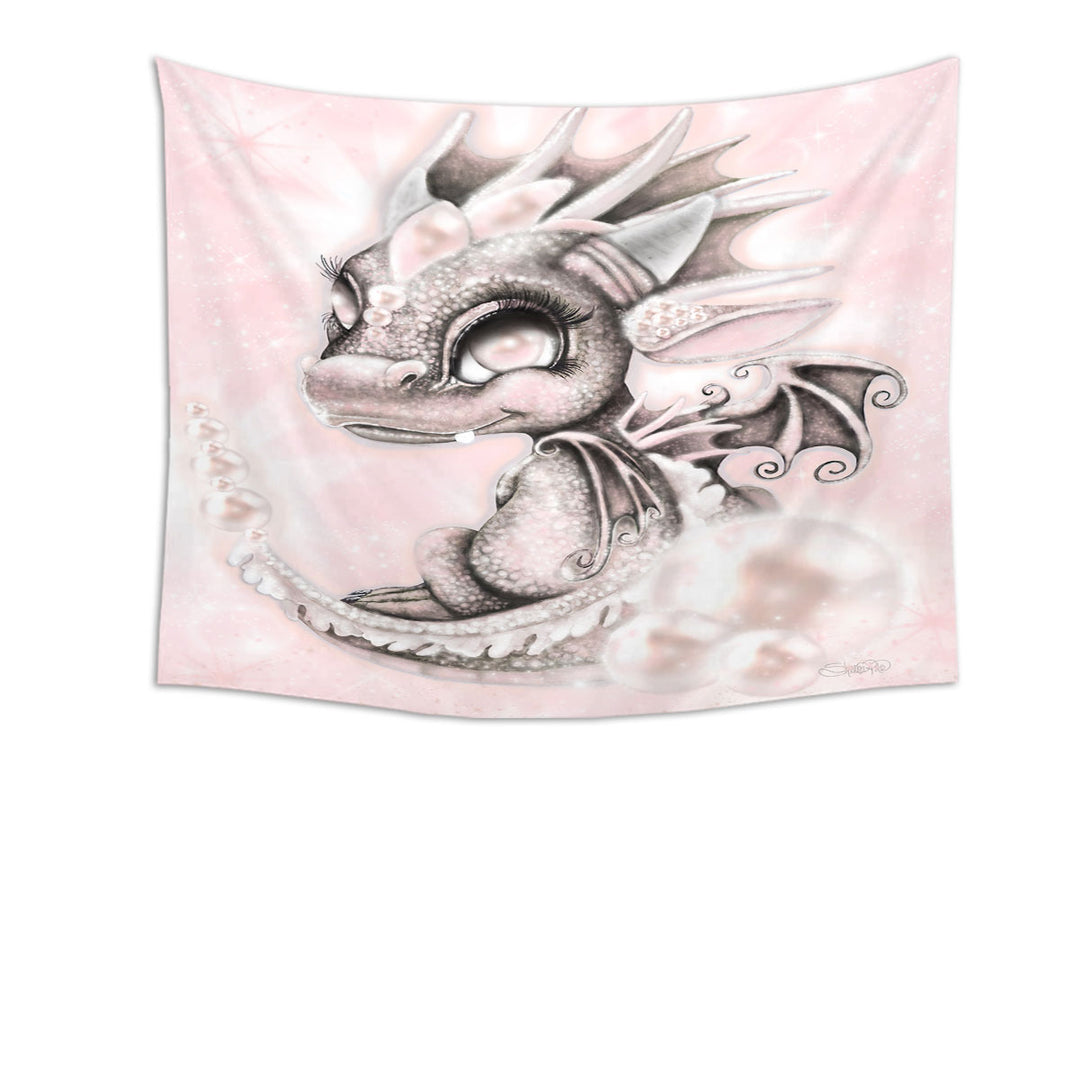 Children Wall Decor as Gift June Pearl Birthstone Lil Dragon