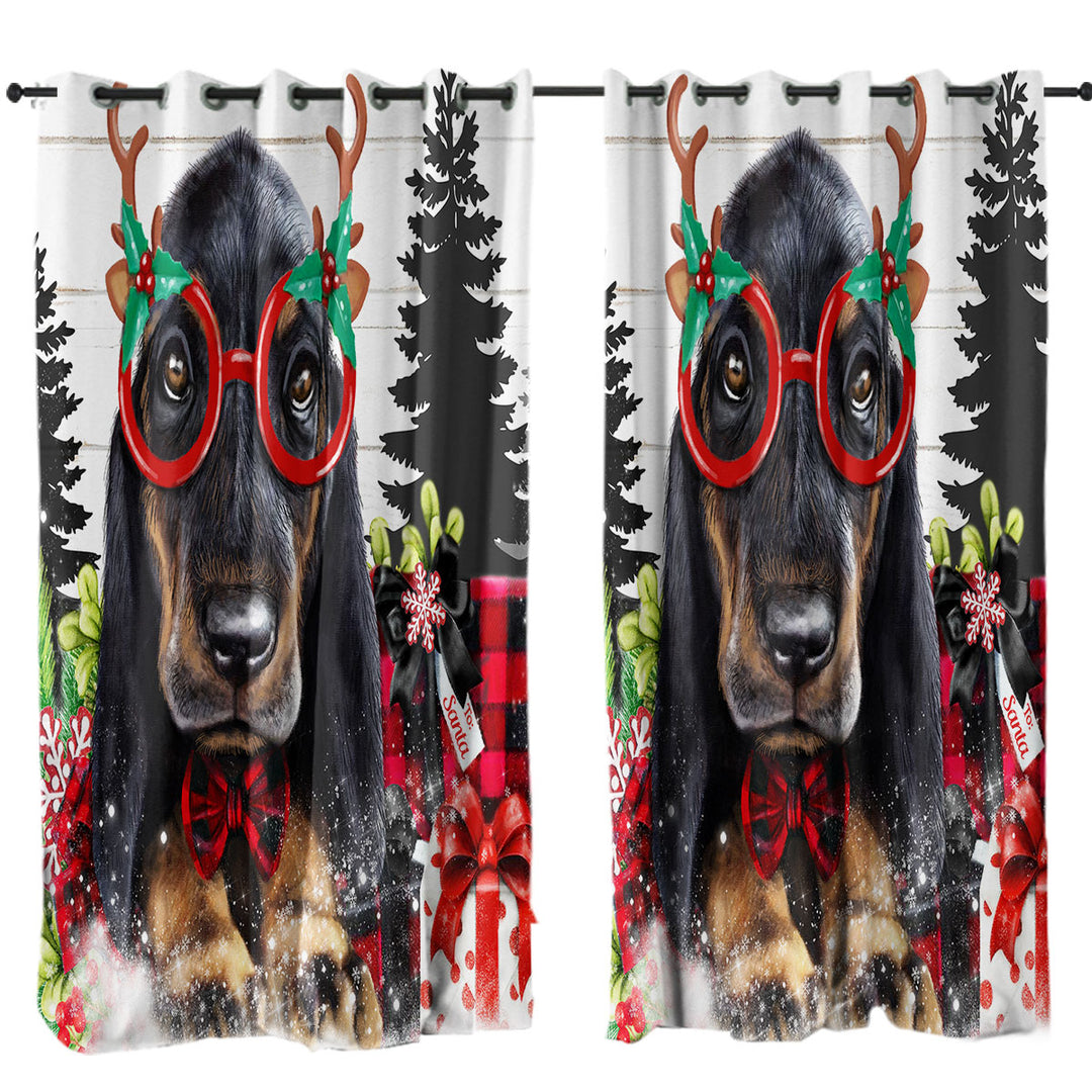 Christmas Cutie Dachshund Curtain