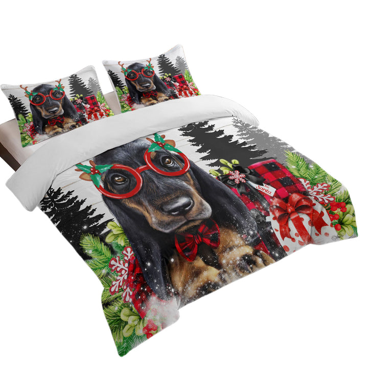 Christmas Cutie Dachshund Duvet Cover