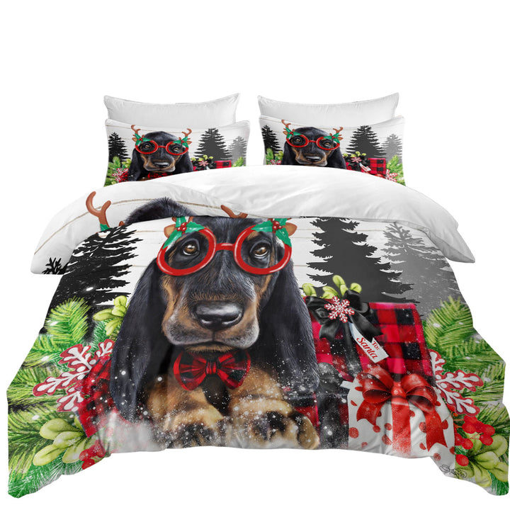 Christmas Cutie Dachshund Duvet Covers