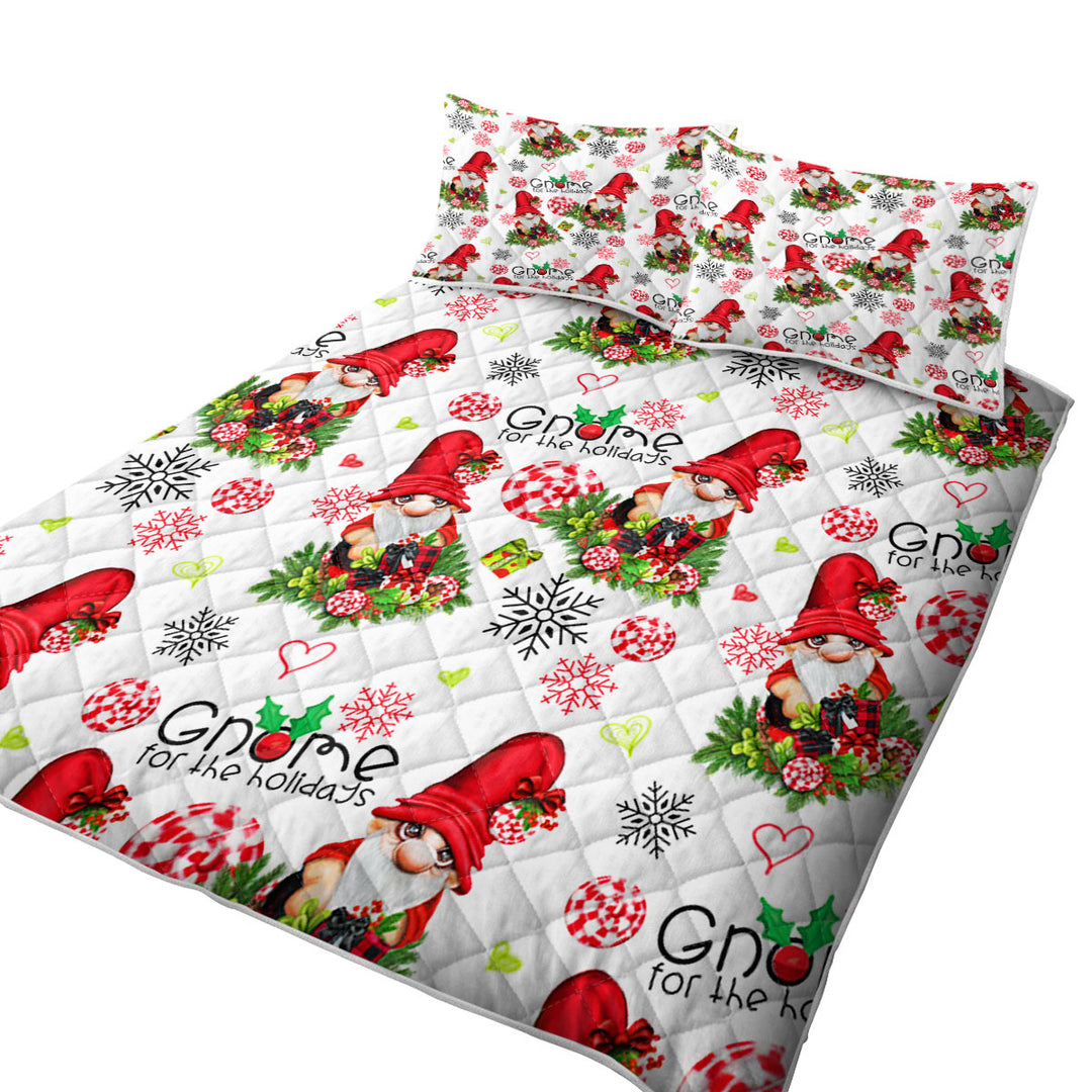 Christmas Gnome for the Holidays Pattern Daybed Covers Sets