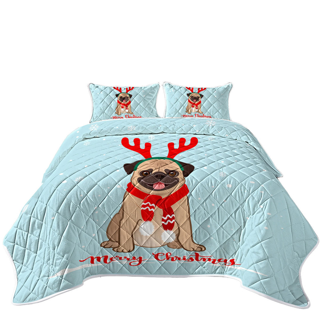 Christmas Pug Coverlets