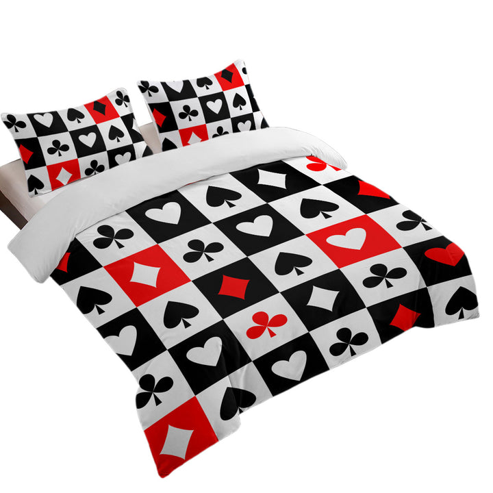 Clubs Diamonds Hearts Spades Cards Symbols Duvet Covers