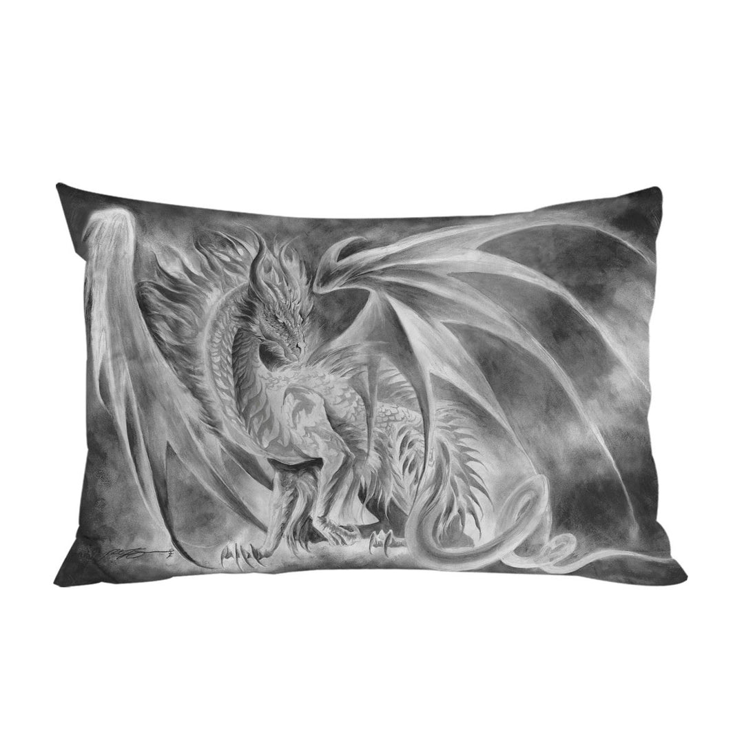 Coldfire Dragon Drawing Cool Fantasy Art King Pillow Cases