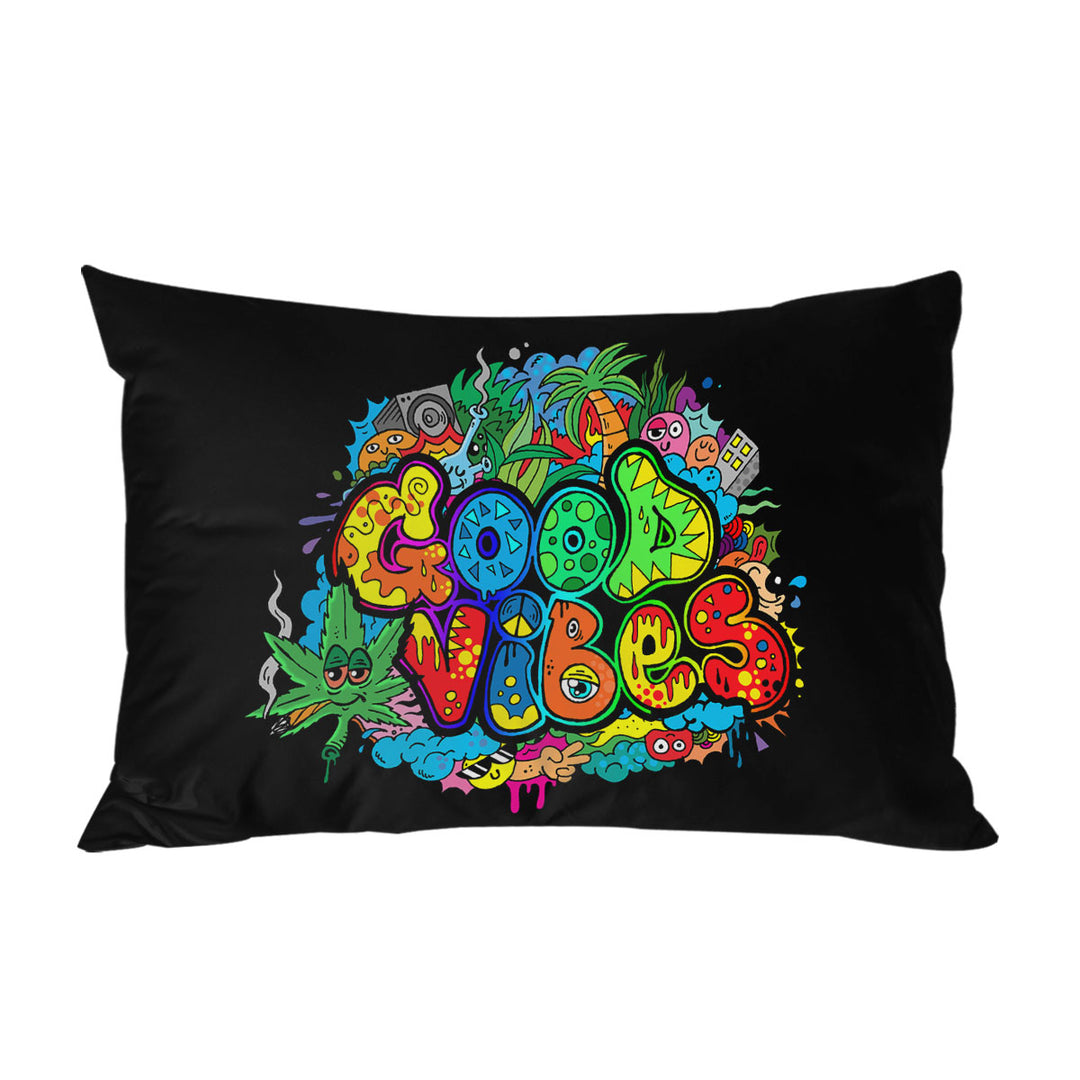 Colorful Good Vibes Pillowcase