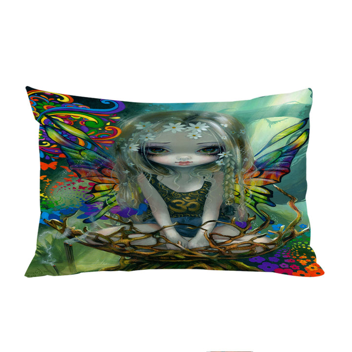 Colorful Paisley a Sweet Little Hippie Fairy Pillow Case Covers