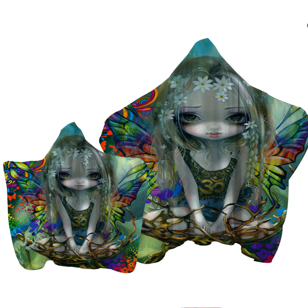 Colorful Paisley a Sweet Little Hippie Fairy Towel with Hood