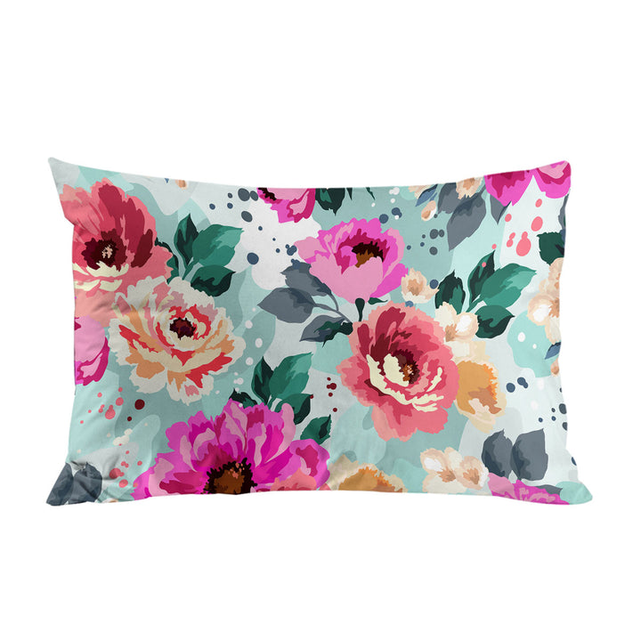 Colorful Vivid Flowers Pillowcases