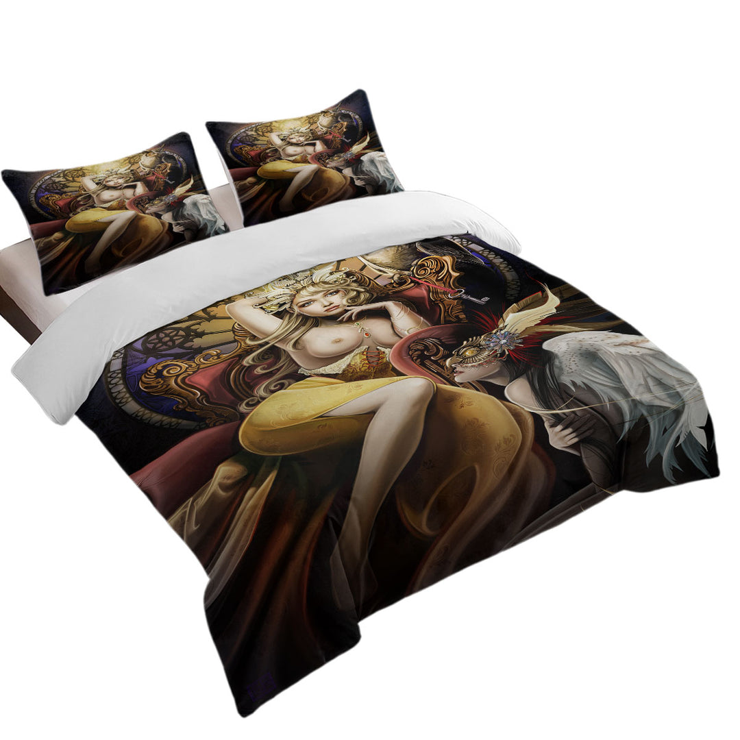 Comforter Cover with Sexy Art Beautiful Girl the Fettered Queen