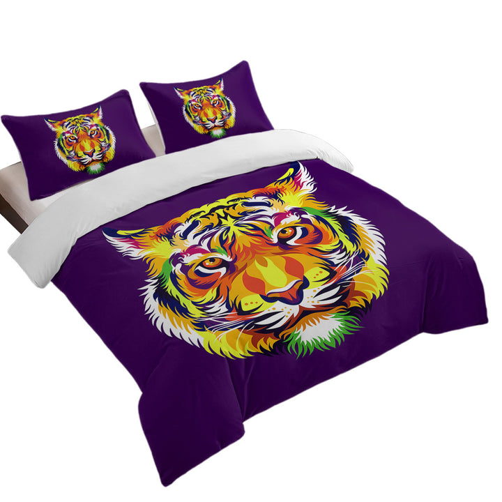 Comforter Cover with Tough Tiger Head