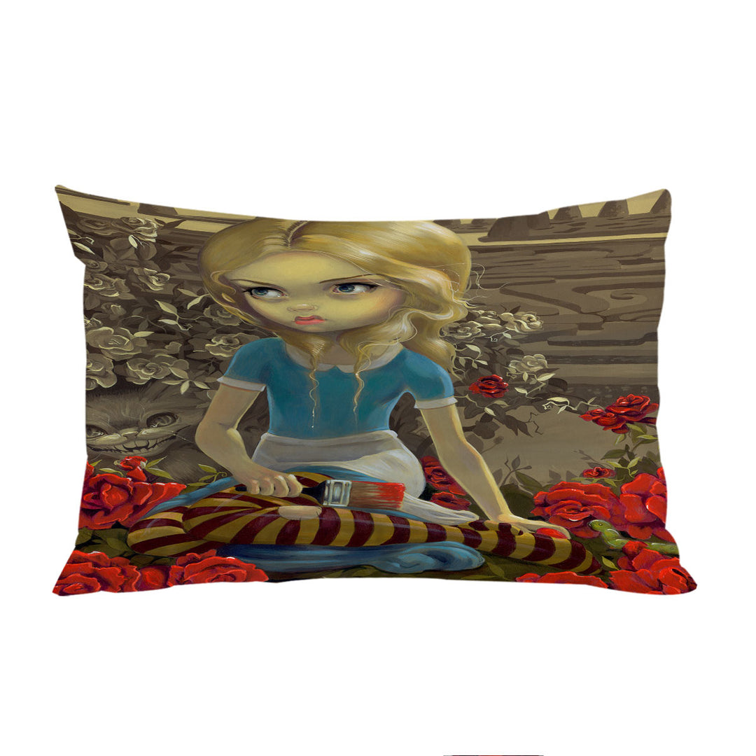 Cool Alice Art Painting the Roses Red King Pillow Cases