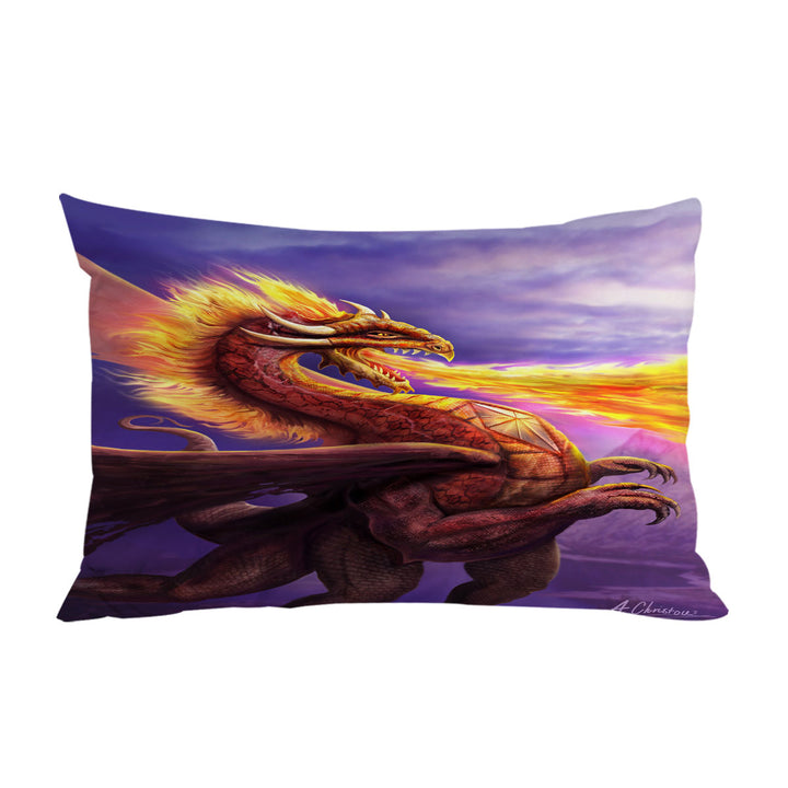 Cool Art Dragon Flame King Pillow Cases