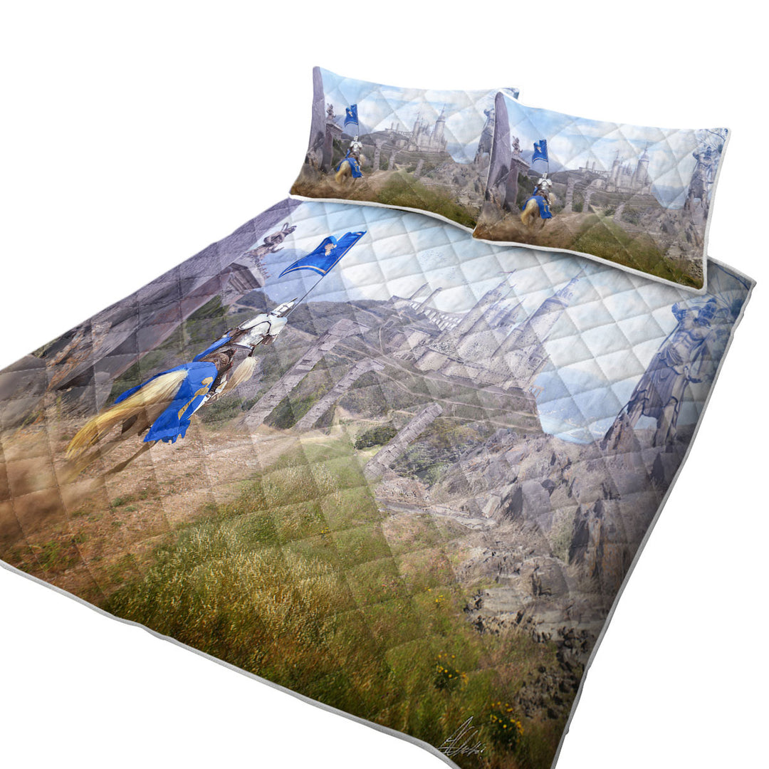 Cool Art Fantasy Castle The knights Journey Quilts