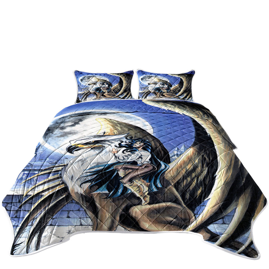 Cool Art Full Moon Watchtower Griffin Quilt