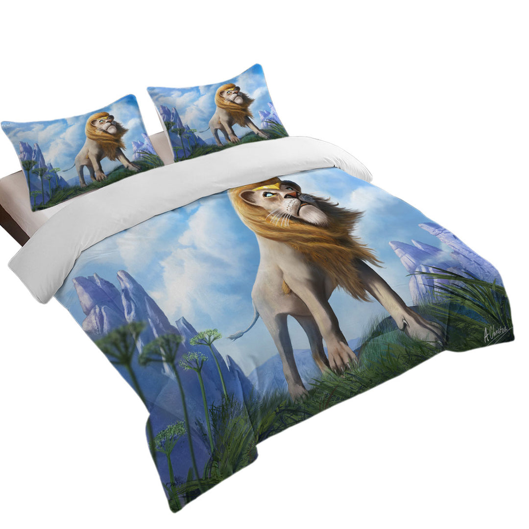 Cool Art King of Lions California King Duvet Cover