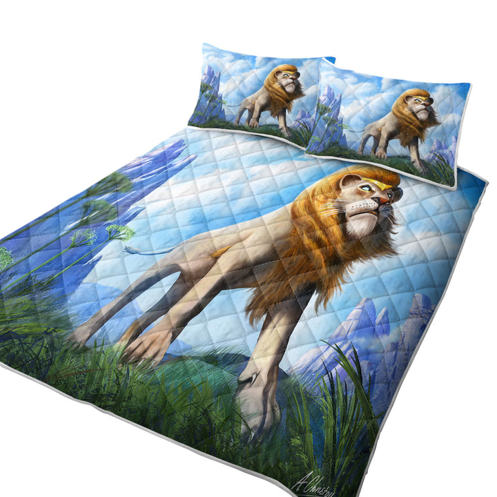 Cool Art King of Lions Quilts